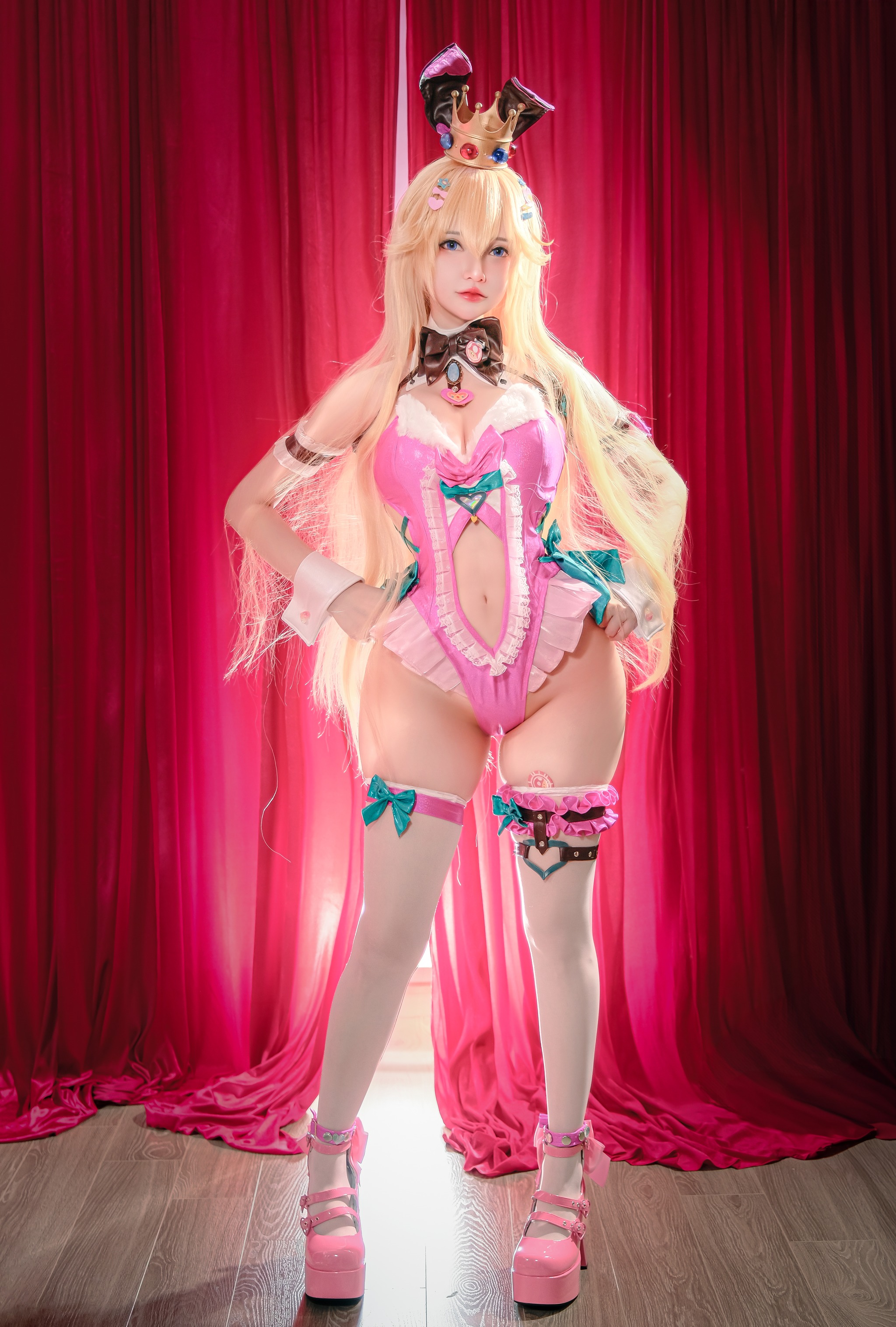 图片[1]-Potato Godzilla – NO.164 Peach Bunny Girl[25P]-XikXak